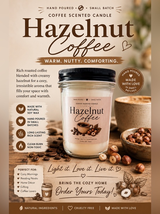 Other - ☕ Hazelnut Coffee Candle ☕